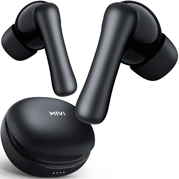 Mivi DuoPods i2 True Wireless Earbuds - 45H+ Playtime, HD Calls, Fast Charging, 13mm Bass Drivers, IPX4 Sweatproof, v5.3 Bluetooth in Ear Ear Buds Wireless, Made in India - Best Price ₹2999 at Amazon