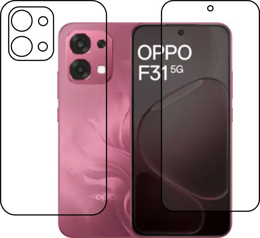 chakoor Front and Back Tempered Glass for OPPO F31 5G
