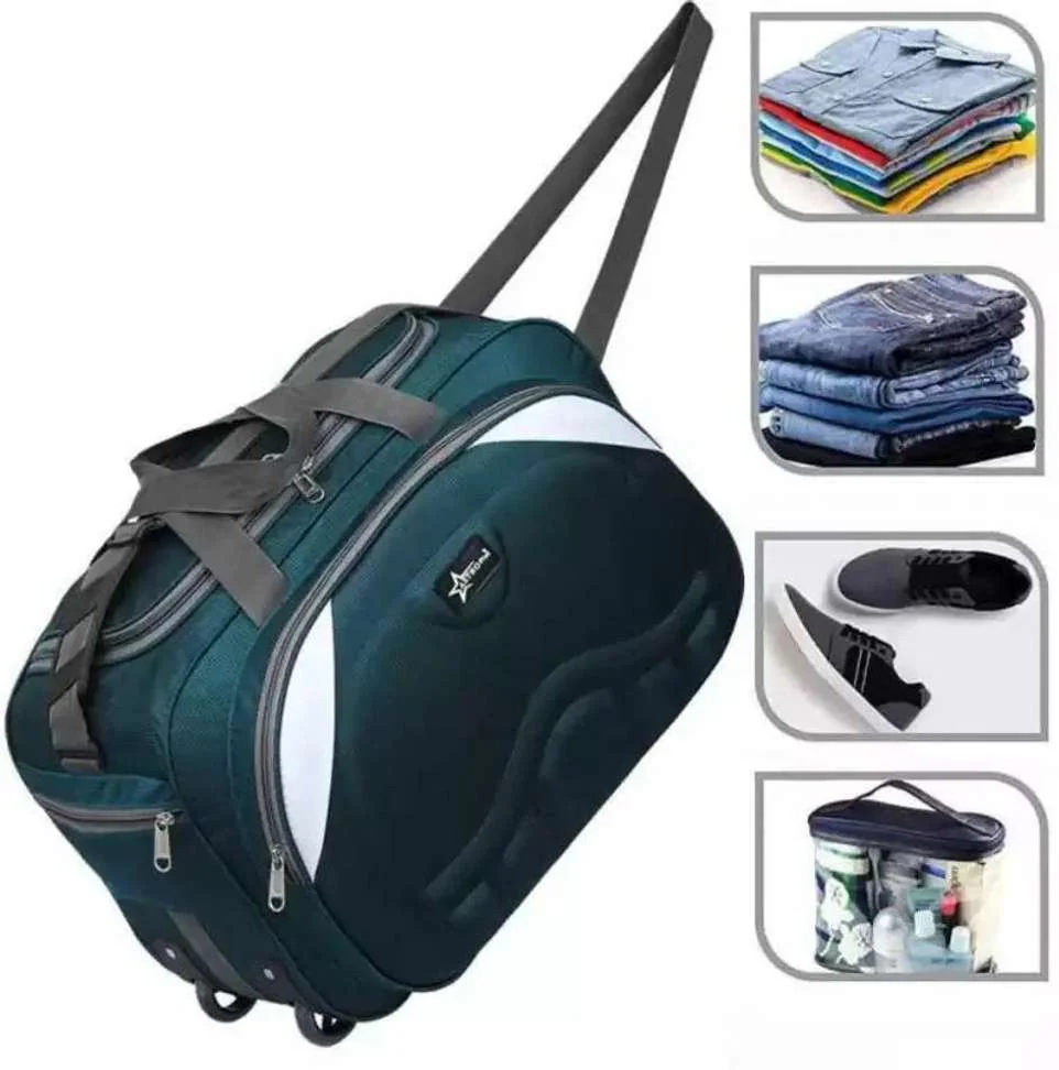 (Expandable) 80(40+40)L Strolley Duffel Bag - Luggage Travel DuffelBag with wheels combo pack Duffel With Wheels (Strolley) - Best Price ₹245 at Shopsy