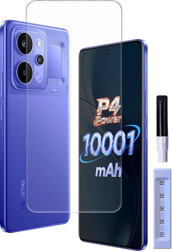 SMARTCASE Edge To Edge Tempered Glass for Realme P4 Pow...