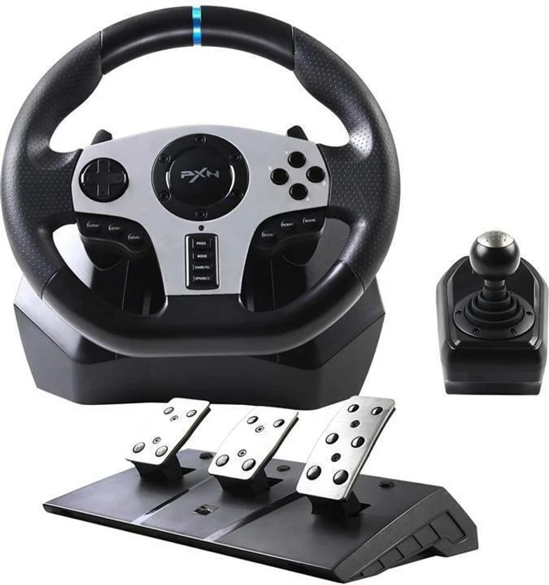 PXN V9 Adjustable Racing Steering Wheel with Clutch And...