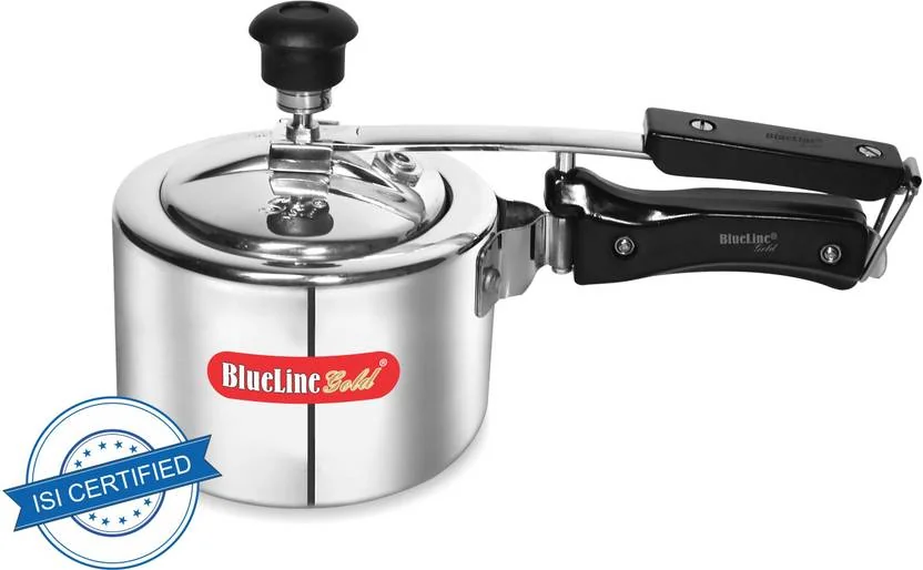 Blueline Gold ISI Certified 1 L Inner Lid Pressure Cooker  (Aluminium)