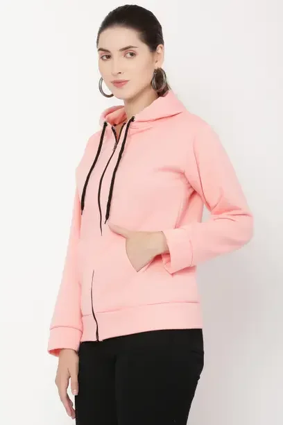 Vesture Forge Women Full Sleeve Solid Hooded Sweatshirt - Best Price ₹386 at Flipkart
