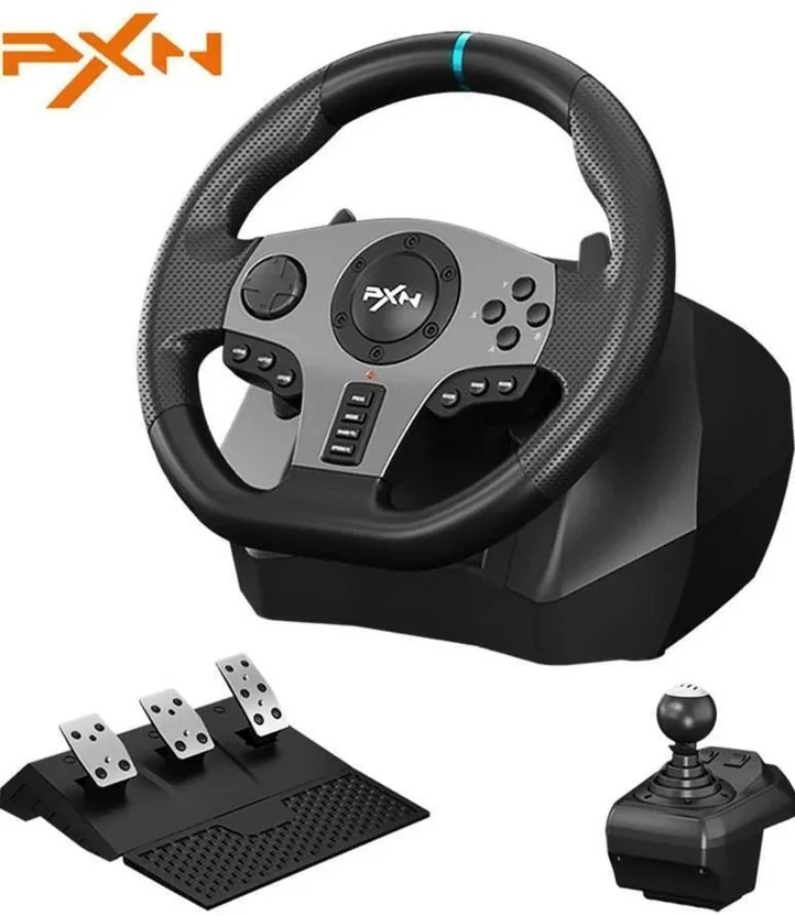 PXN V9 Adjustable Racing Steering Wheel With Clutch and...