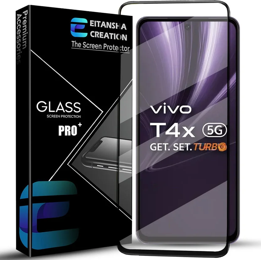 EITANSHA CREATION Edge To Edge Tempered Glass for vivo ...