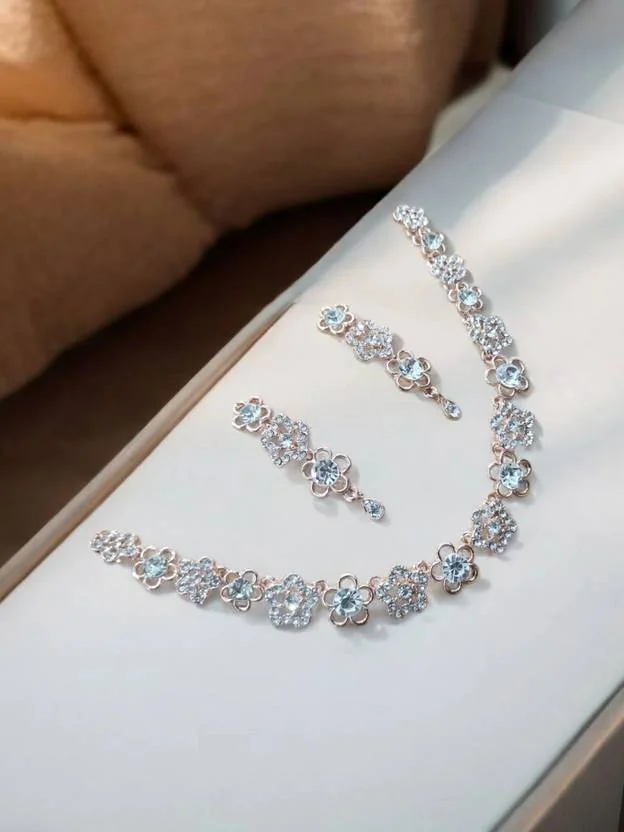 R A Enterprises Alloy Copper White Jewel Set  (Pack of 3) - Best Price ₹169 at Flipkart