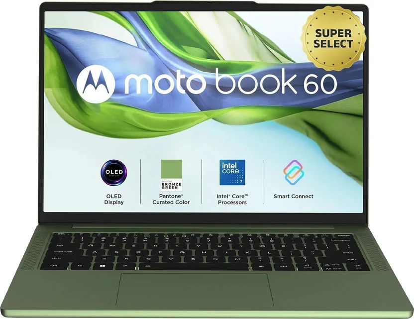 MOTOROLA Motobook 60 Full Metal OLED (i7 14th Gen) Intel Core 7 (Series 2) 240H - (16 GB/512 GB SSD/Wi...