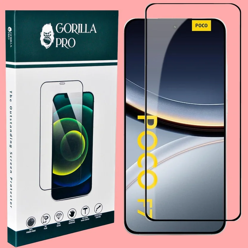 GORILLA PRO Tempered Glass Guard for POCO F7, POCO F7 5...