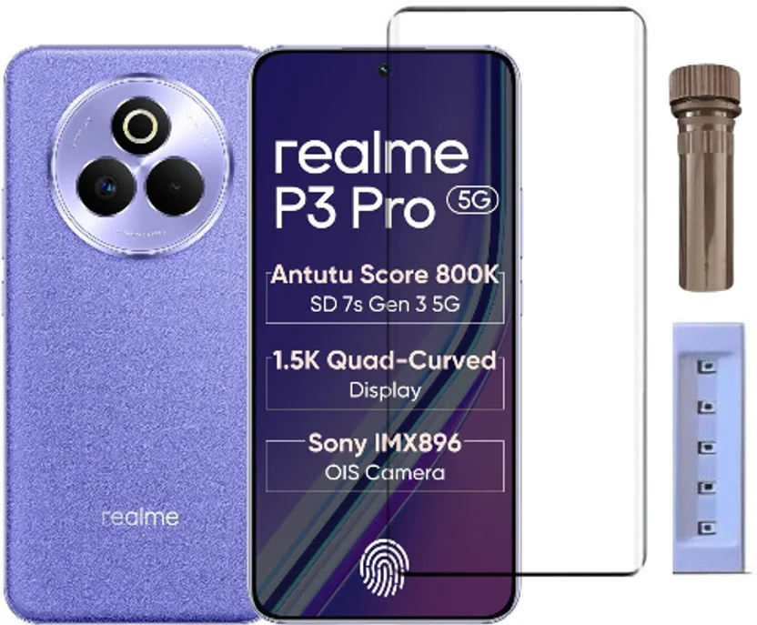 crixus Edge To Edge Tempered Glass for Realme P3 Pro 5G