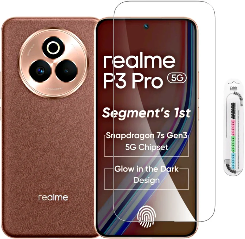 GORILLA GLASSY Tempered Glass Guard for Realme P3 Pro 5...
