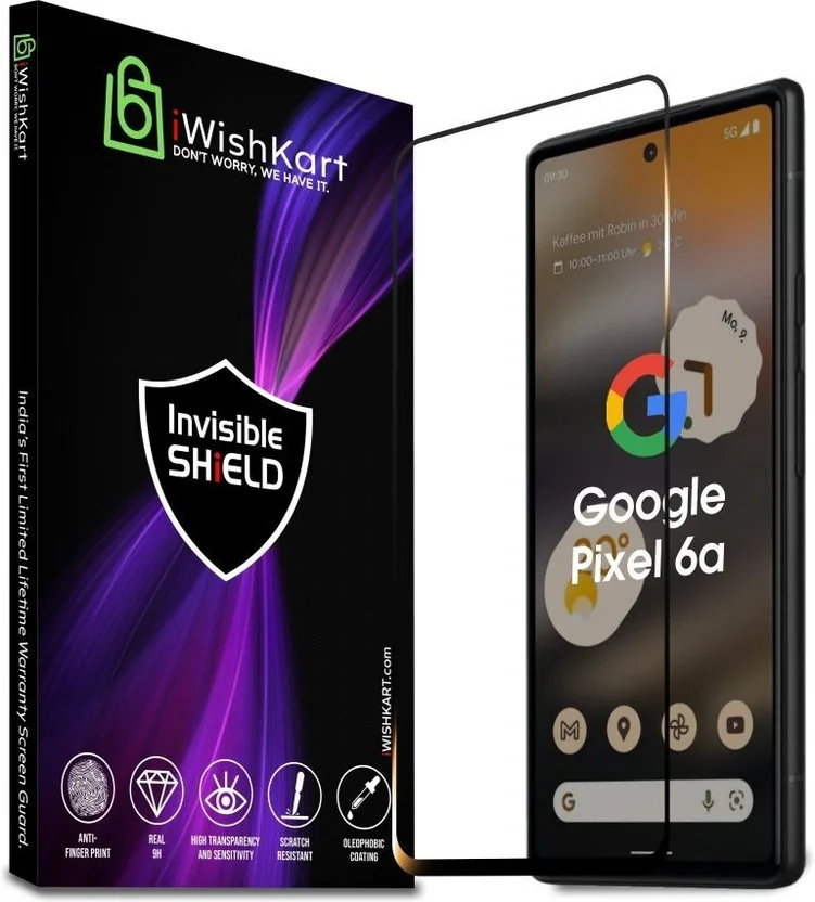 iWishKart Tempered Glass Guard for Google Pixel 6a