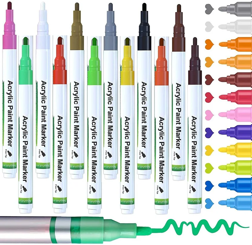 Super Toy Shades Acrylic Paint Marker Set Water-Based P...