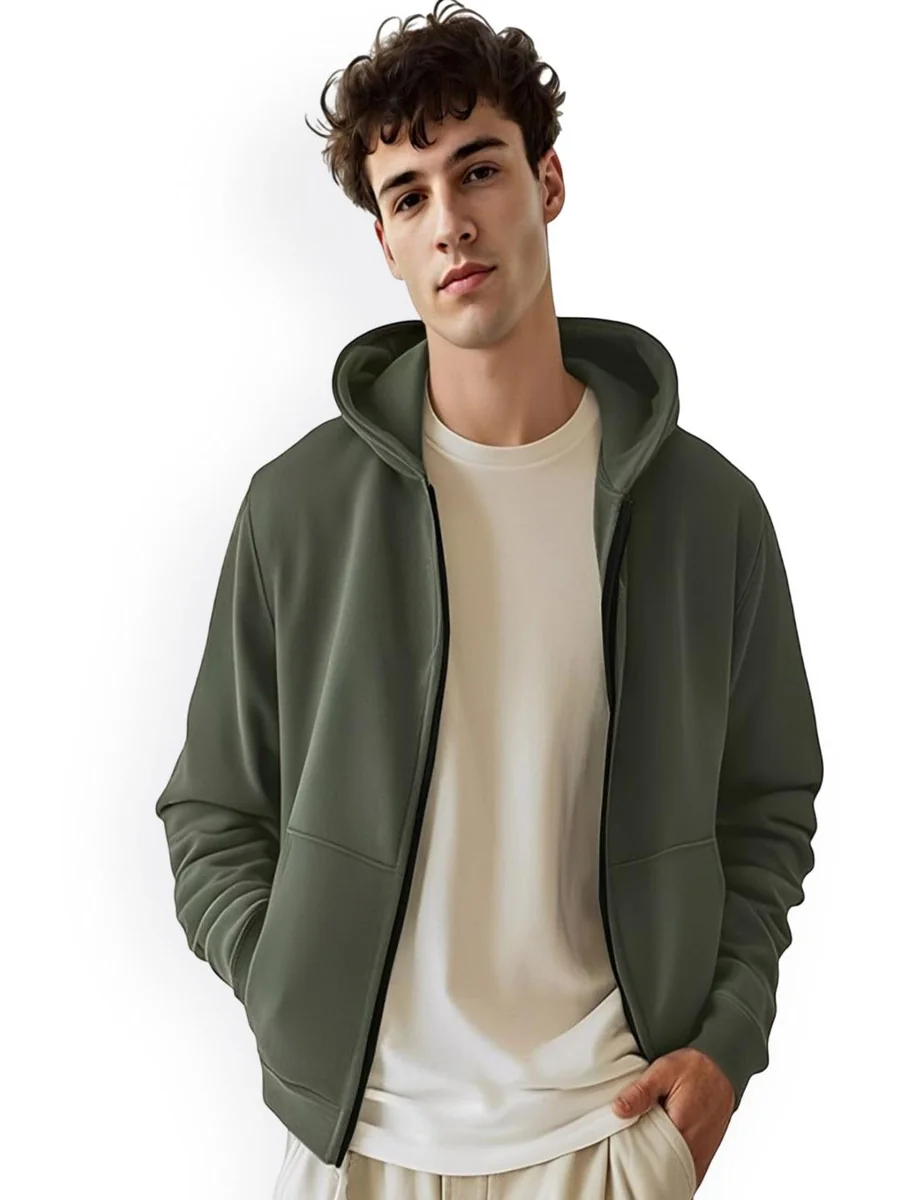 LECOWAR Men Hooded Solid Bomber Jacket - Best Price ₹1899 at Myntra