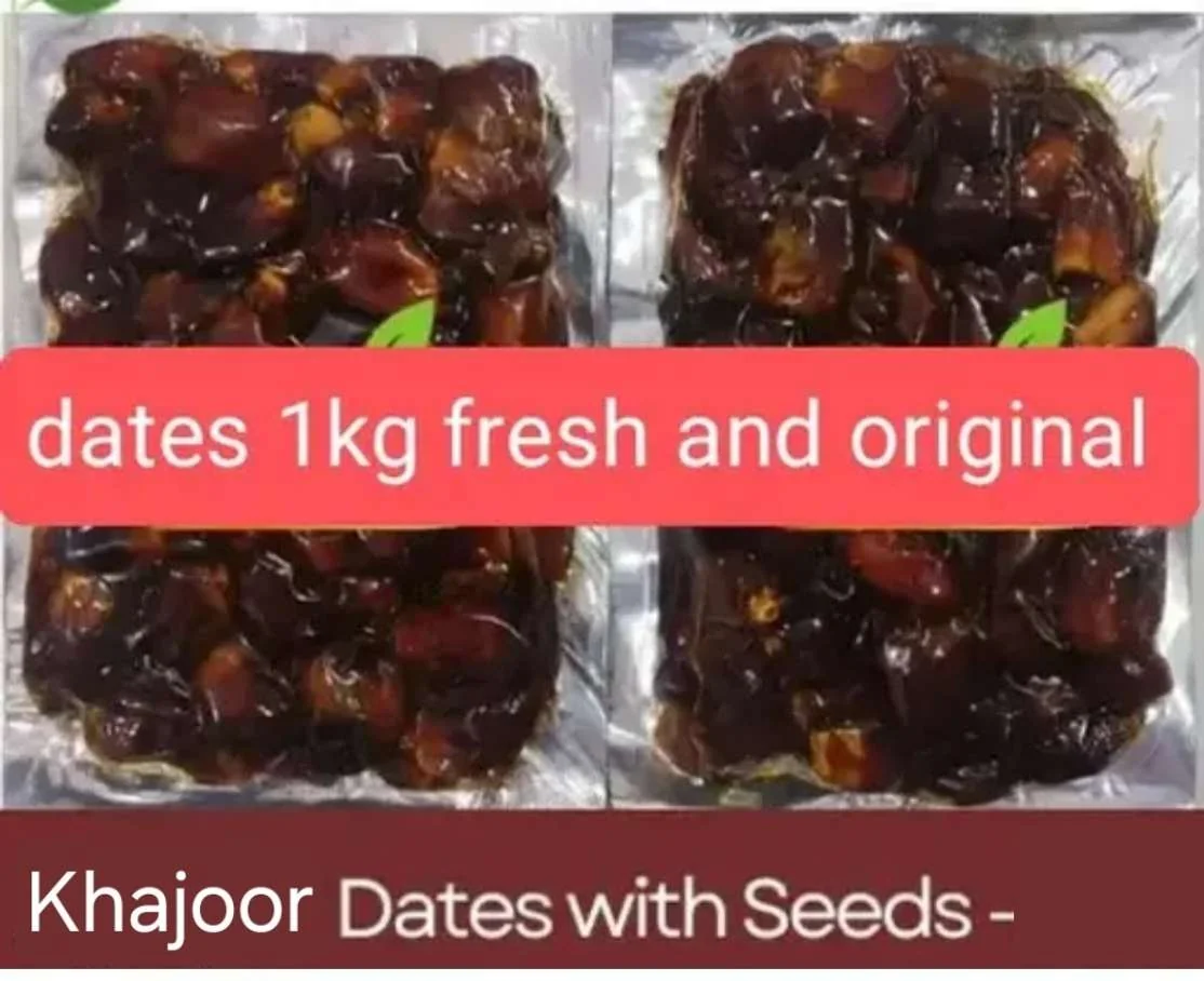 Mv platter Dates Khajoor with seeds Zahidi Dates Pin khajur Premium 500gm Dates - Best Price ₹98 at Shopsy