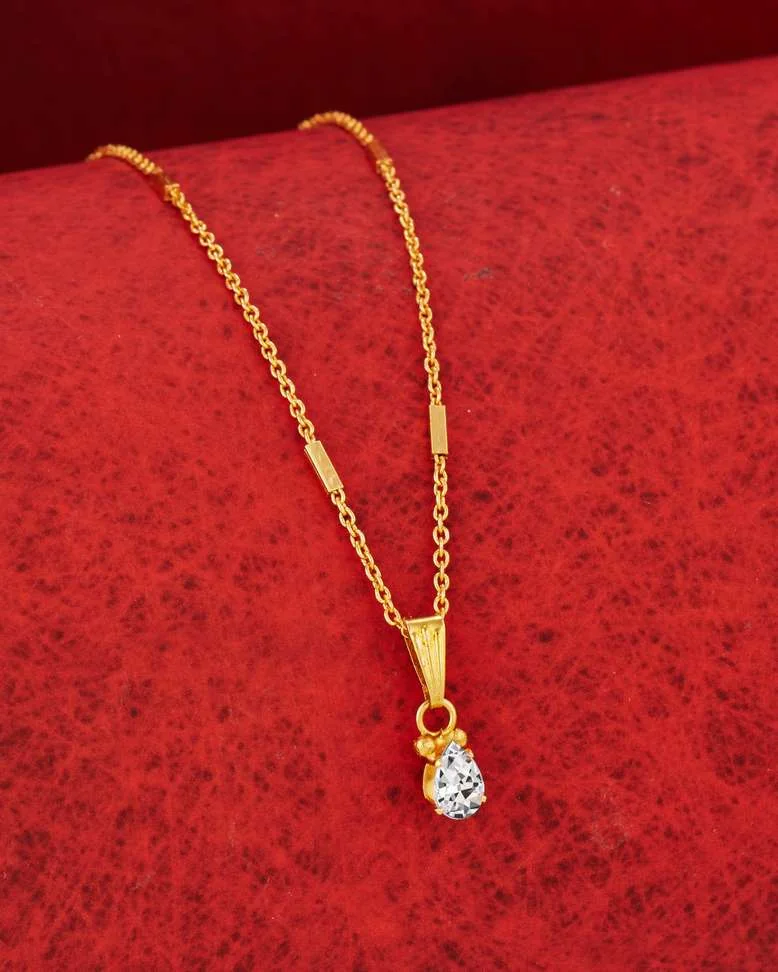 Diamond Gold-plated Plated Alloy Chain