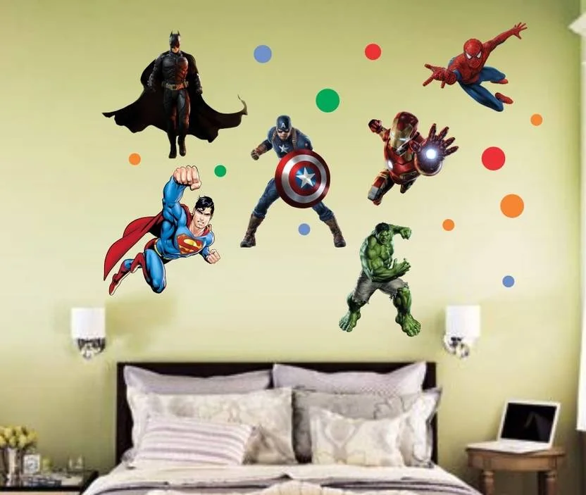 Balkrishna Sticker 59 cm Super Hero Wall Sticker / Wall Decal / Wallpaper Self Adhesive Sticker  (Pack of 1) - Best Price ₹61 at Flipkart