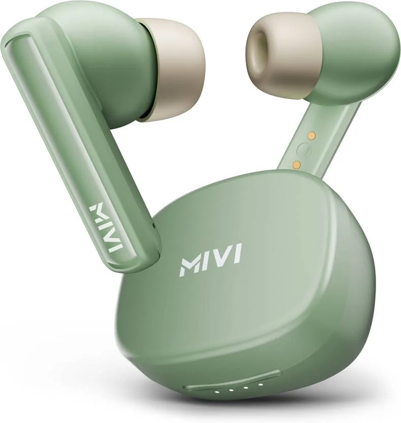 Mivi Duopods B1 (Just Launched)45Hrs Playtime, AI ENC for HD Call, Fast Charging, 5.3 Bluetooth  (Green, In the Ear) - Best Price ₹799 at Flipkart