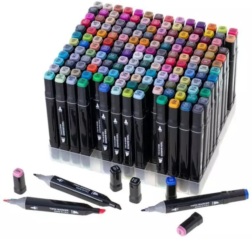 Zink Alcohol Based Dual Head Broad and Fine Tip Marker ... - Best Price ₹38 at Amazon