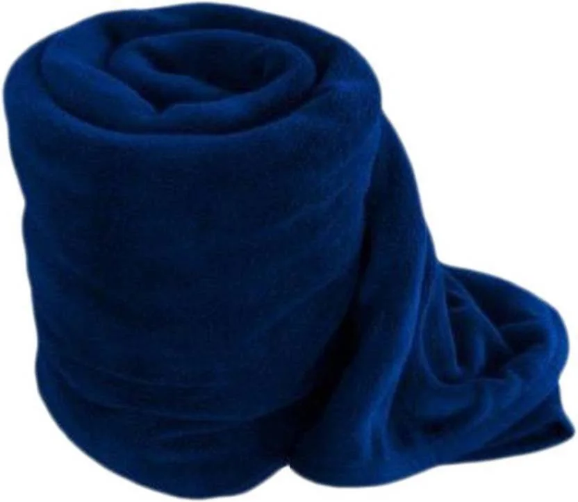 ivaza Solid Single Fleece Blanket for  AC Room  (Microfiber, Blue) - Best Price ₹229 at Flipkart