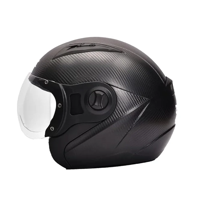TVS ISI Certified Flip-Up Motorcycling Helmet for Men and Women with Clear Visor & Dynamic Ventilation system (Color:Black,Size:XL)