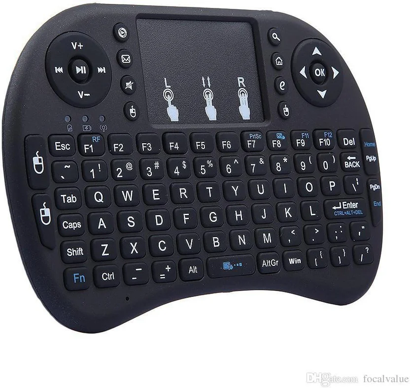 Smart Tech i8 2.4GHz Mini Wireless Keyboard with Touchp...