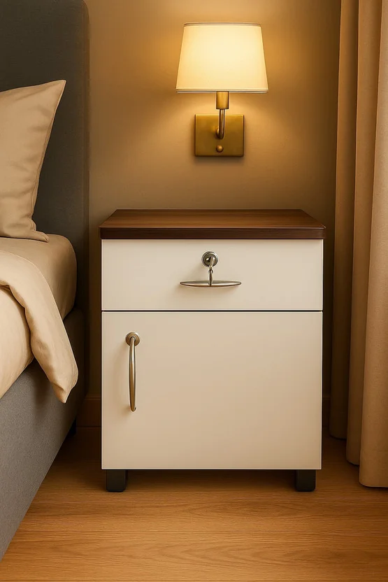 Flipkart Perfect Homes Modish Wooden Bedside Table Dura...