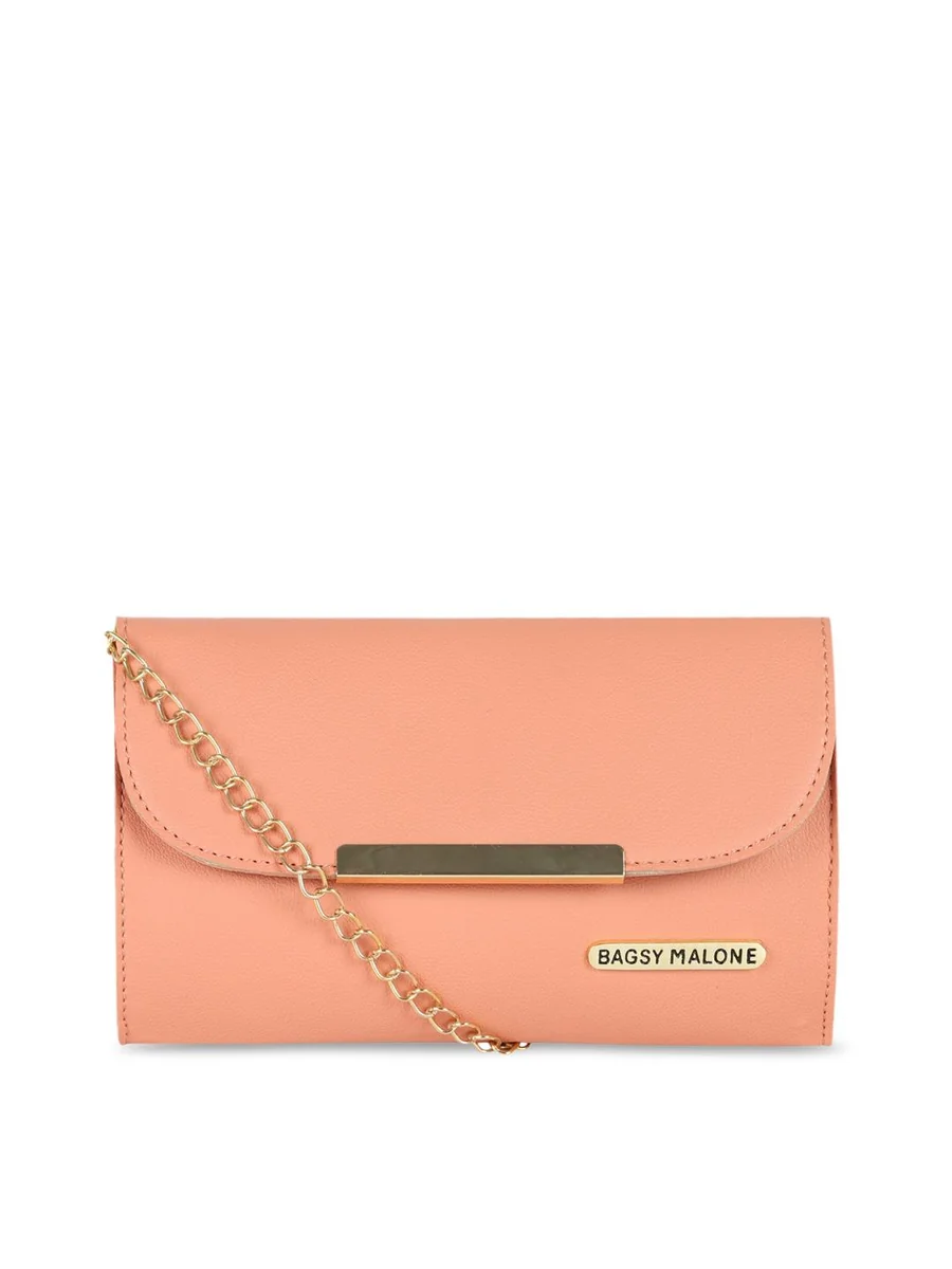 Bagsy Malone Pink PU Structured Sling Bag - Best Price ₹449 at Myntra