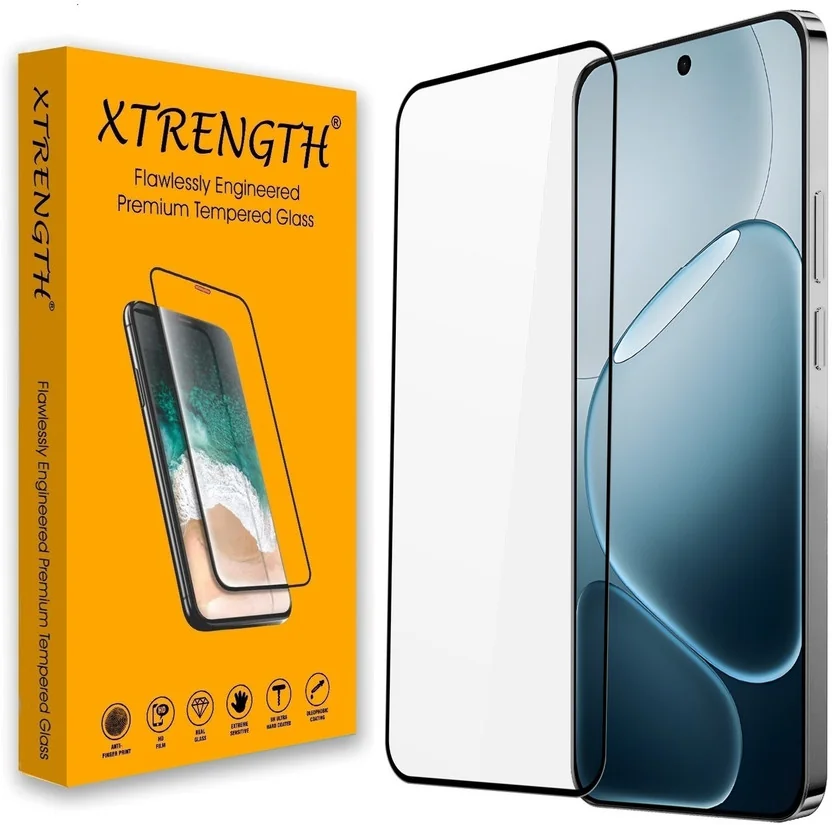 XTRENGTH Edge To Edge Tempered Glass for iQOO 15 5G, wi...