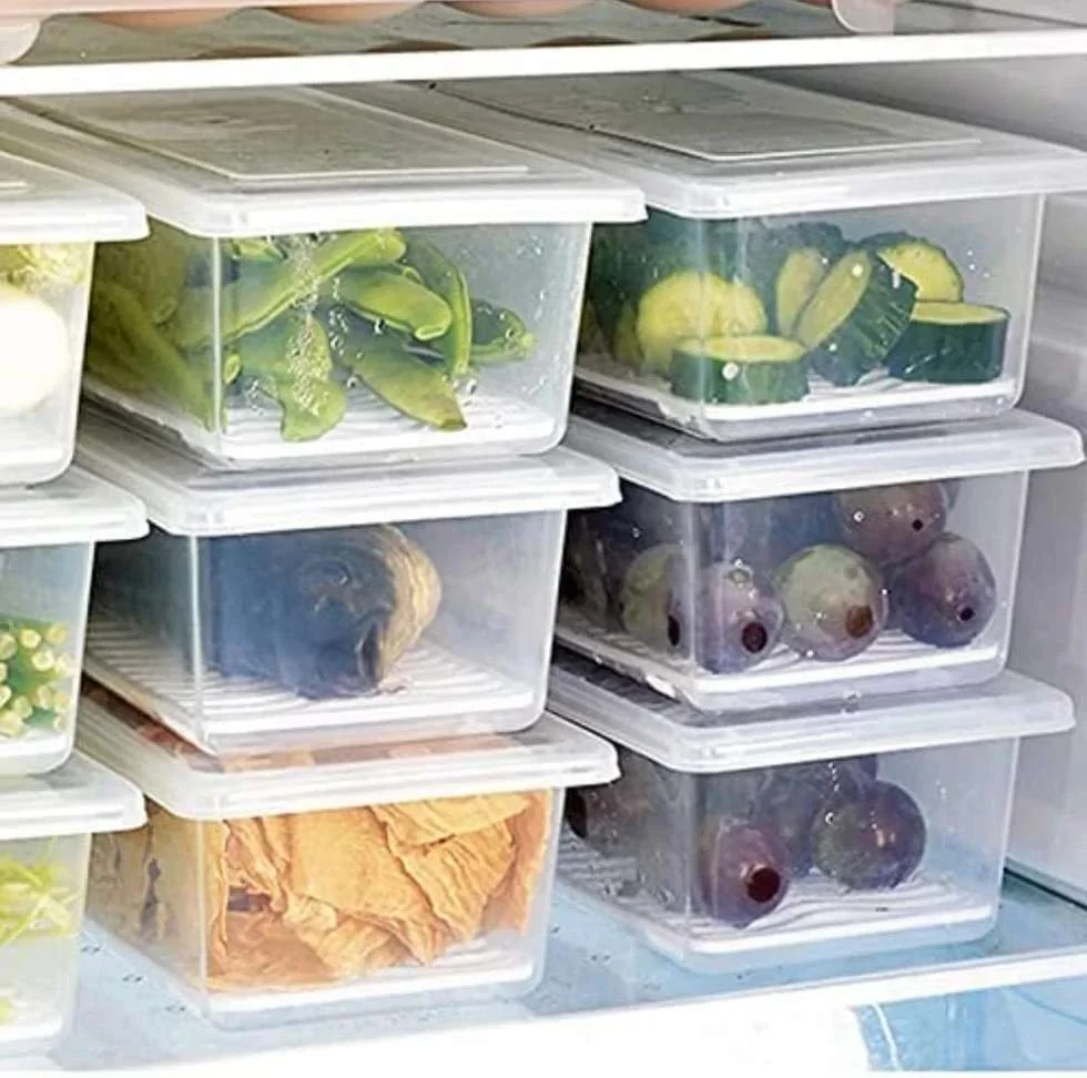 Pack of 6 Plastic Fridge Container  - 1500 ml BELIZZI White - Best Price ₹215 at Shopsy