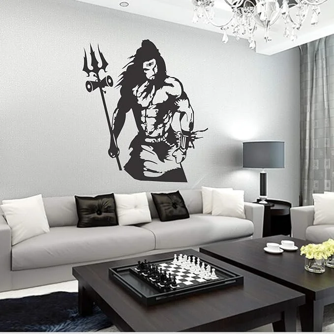 Sticker Studio Shiva Wall Stickers for Living Room, Bedroom, Office (Vinyl, Standard, Multicolour) Self-Adhesive - Best Price ₹180 at Amazon