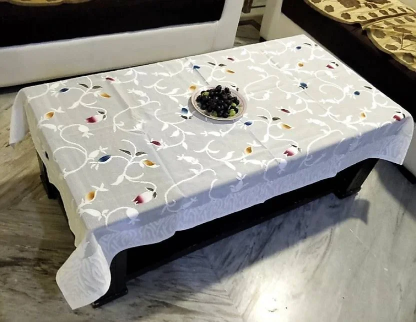 World Wide Villa Self Design, Crocheted 4 Seater Table Cover  (Multicolor, Cotton)