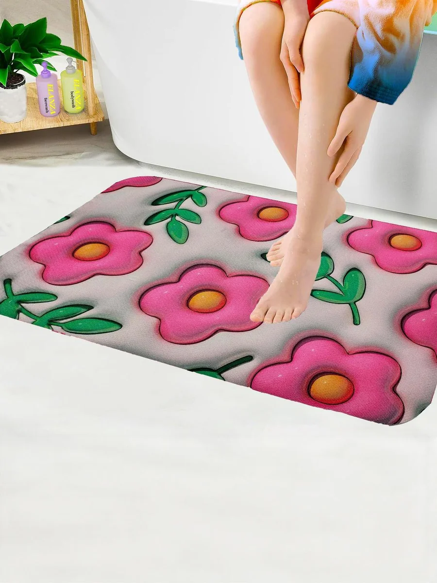 Elanza Microfibre Anti-Skid Bath Rugs - Best Price ₹499 at Myntra