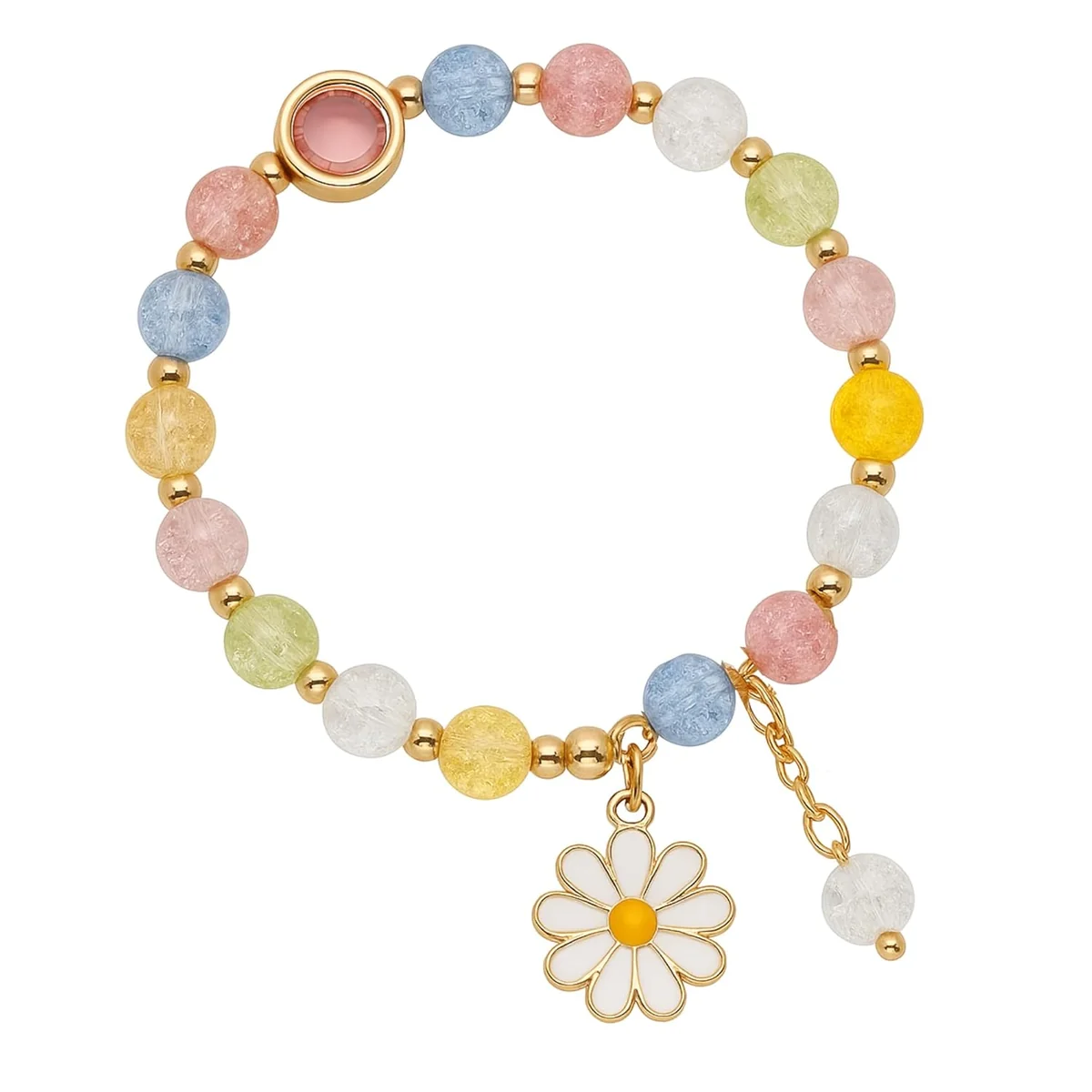 Kailash Creation Beaded Flower Charm Bracelet for Girls & Women Stylish | Anti Tarnish Bracelets | Beaded Bracelets Combo | Cute Bracelet for Kids, Women & Gift Pack - Best Price ₹199 at Amazon