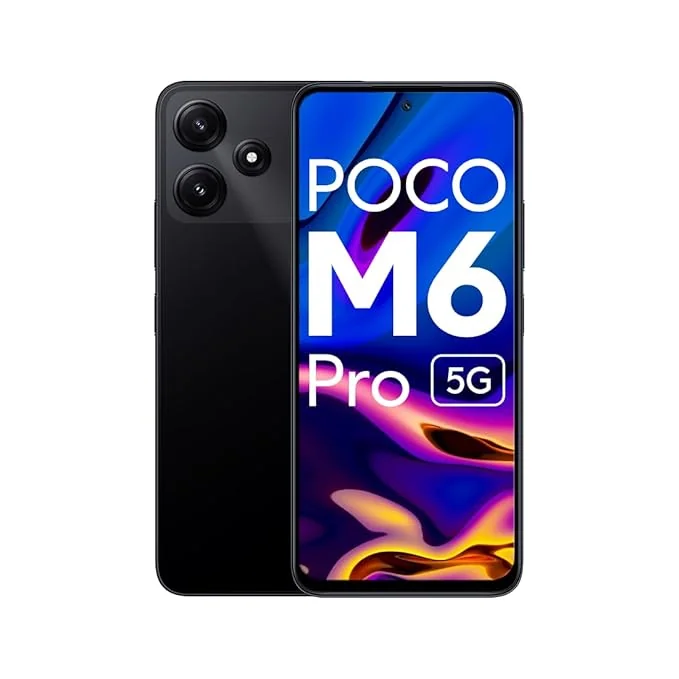 POCO M6 Pro 5G (Power Black, 4GB RAM, 128GB Storage) | Snapdragon 4 Gen 2 | 6.79" Large Screen with 90Hz Refresh Rate | 50 MP Dual AI Camera - Best Price ₹10899 at Amazon