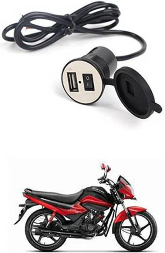 FKOK Bike USB Charger Socket Power Outlet 5V 2 A for Splendor I Smart 12 A Bike Mobile Charger - Best Price ₹179 at Flipkart