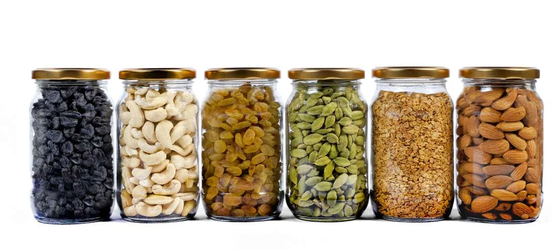 Pack of 6 Glass Grocery Container  - 400 ml Panel's Gold - Best Price ₹207 at Shopsy