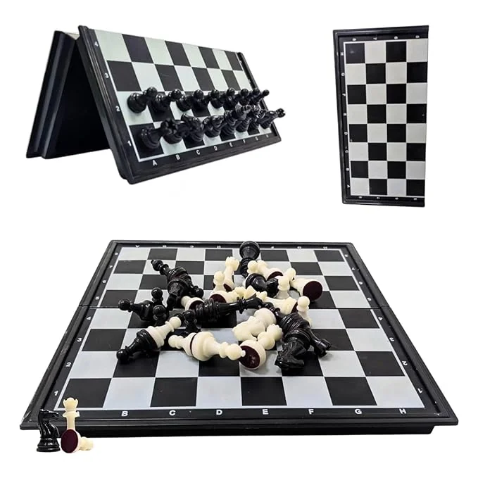 BCBESTCHESS 10x10 Inches Magnetic Foldable Chess Board Set Travel Portable Chess Set for Kids and Adult - Best Price ₹399 at Amazon