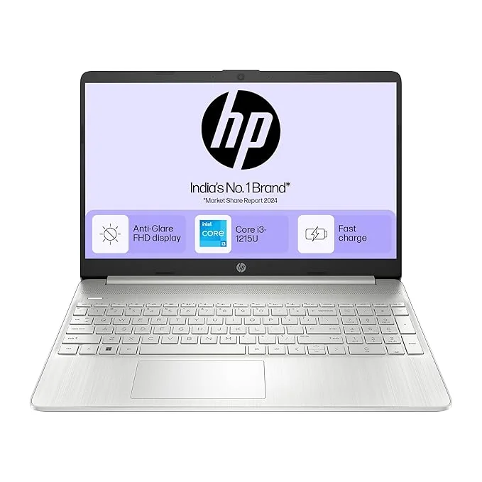 HP 15s, 12th Gen Intel Core i3-1215U (8GB DDR4, 512GB SSD) Anti-Glare, 15.6"/39.6cm,FHD, Win 11, MS Office 21, Silver, 1.69kg, fy5006tu/fd0751tu/fd0752tu, UHD Graphics, HD Camera, Dual Speakers Laptop - Best Price ₹33990 at Amazon