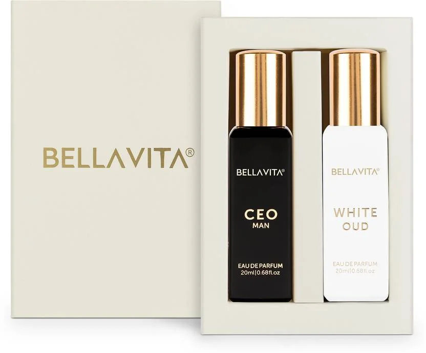 BELLAVITA CEO MAN perfume & WHITE OUD perfume combo| Citrus & Woody Notes |Long Lasting| Eau de Parfum  -  40 ml  (For Men & Women)