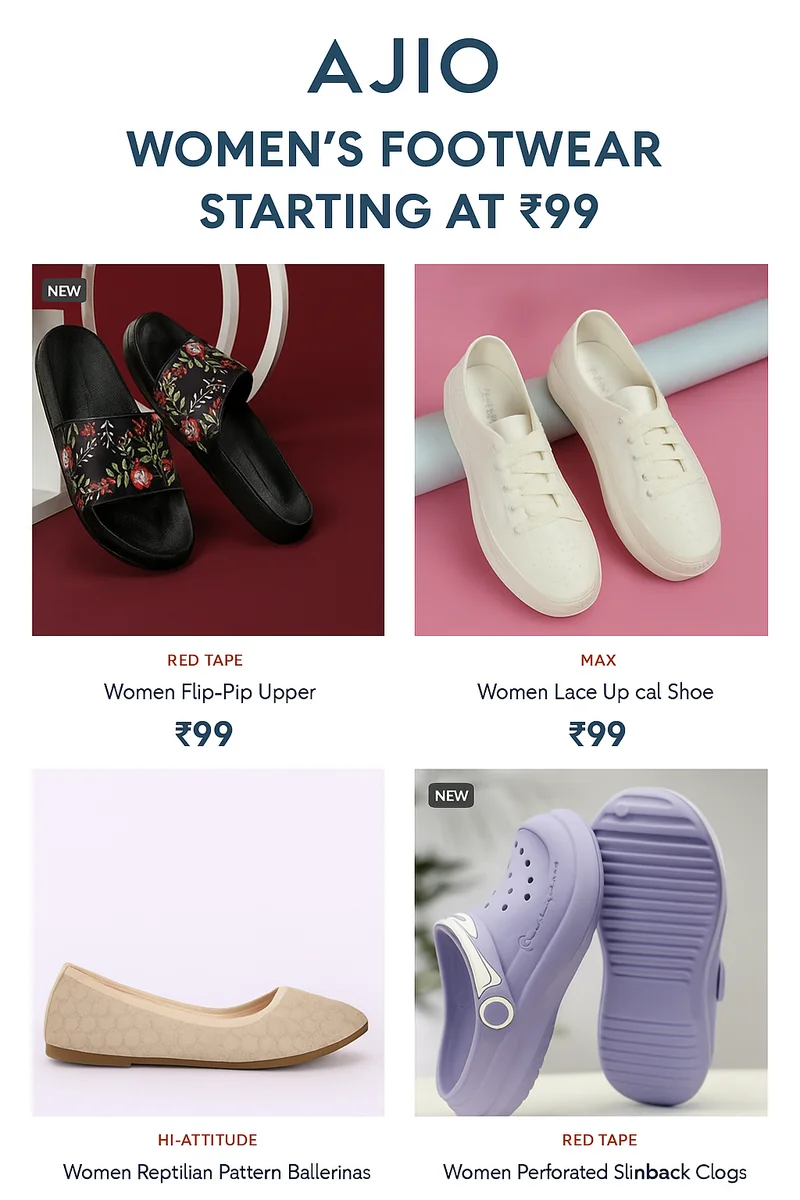 Women Footwear Starting at ₹99