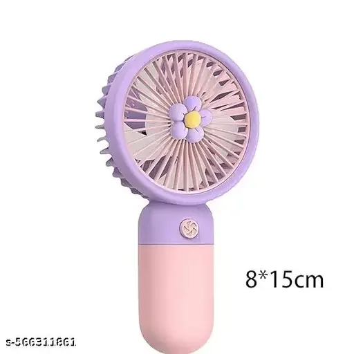 Mini Portable Rechargeable Fan, Powerful Hand Fan Dual Motors Personal Small Handheld Fan with Base (Pack of 1, Multicolor) - Best Price ₹162 at Meesho