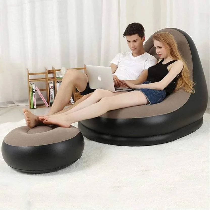 WAKTORO NA PVC 2 Seater Inflatable Sofa  (Color - Multicolor, DIY(Do-It-Yourself)) - Best Price ₹1455 at Flipkart