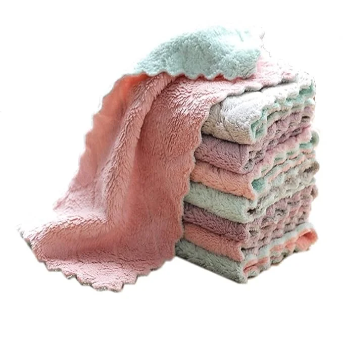 SynSo Microfiber Cloth - Pack of 4 - Soft Highly Absorbent Cleaning Rags, Lint Free - Microfiber Towels for Cars, House, Kitchen, Window (25 x 25 cm) - Best Price ₹185 at Amazon