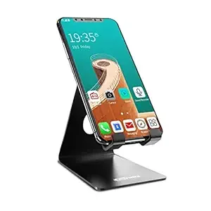 Portronics MODESK Universal Mobile Holder Stand with Metal Body, Anti Skid Design, Light Weight for All Smartphones, Tablets, Kindle, iPad(Black) - Best Price ₹99 at Amazon