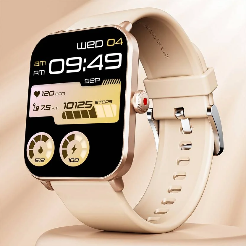 boAt Wave Fury with 1.83'' HD Display, Bluetooth Calling & Functional Crown Smartwatch  (Cherry Blossom Strap, Free Size) - Best Price ₹1099 at Flipkart