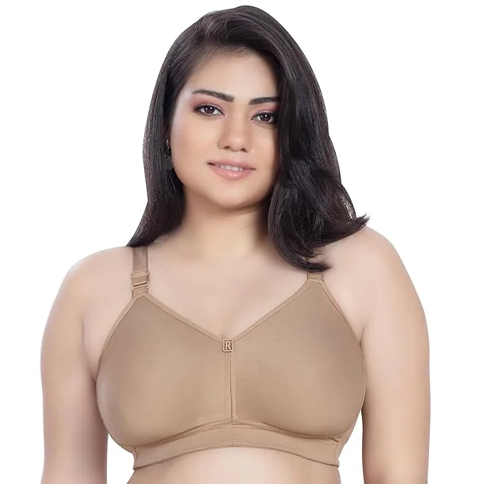 TRYLO Riza T-FIT Women's Non-Padded,Non-Wired,Full Coverage,Seamless 100% Cotton Feel Fabric Bra Available in Multicolor - Best Price ₹342 at Amazon