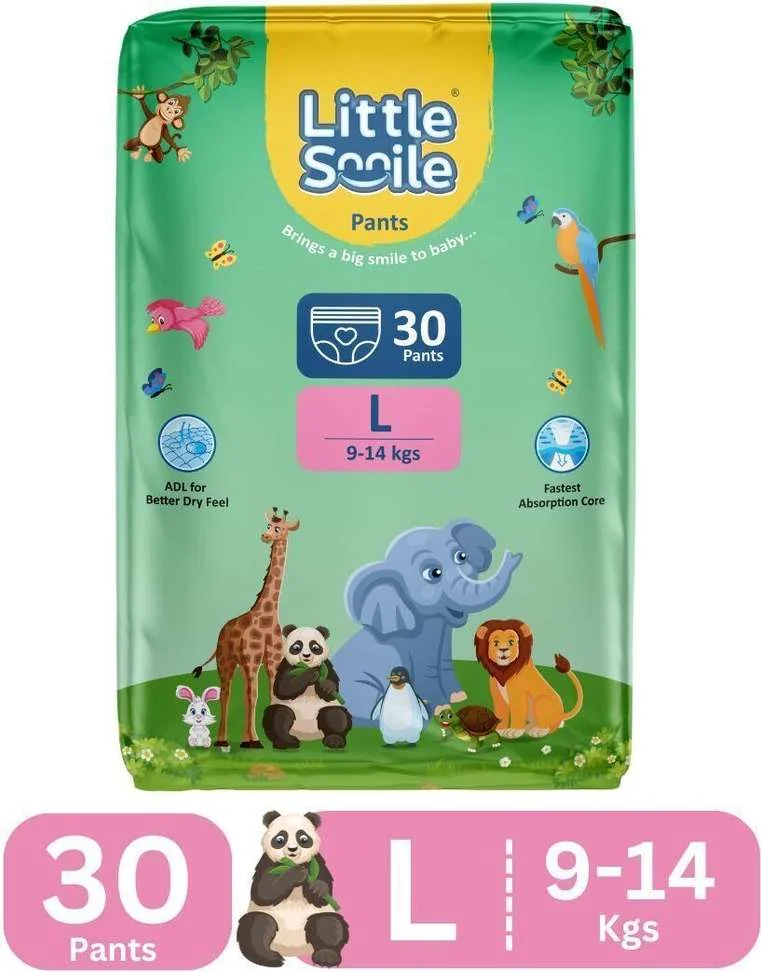 Little Smile Baby Pants Extra Absorb Diapers - Large -30 Pieces - L - Best Price ₹215 at Shopsy
