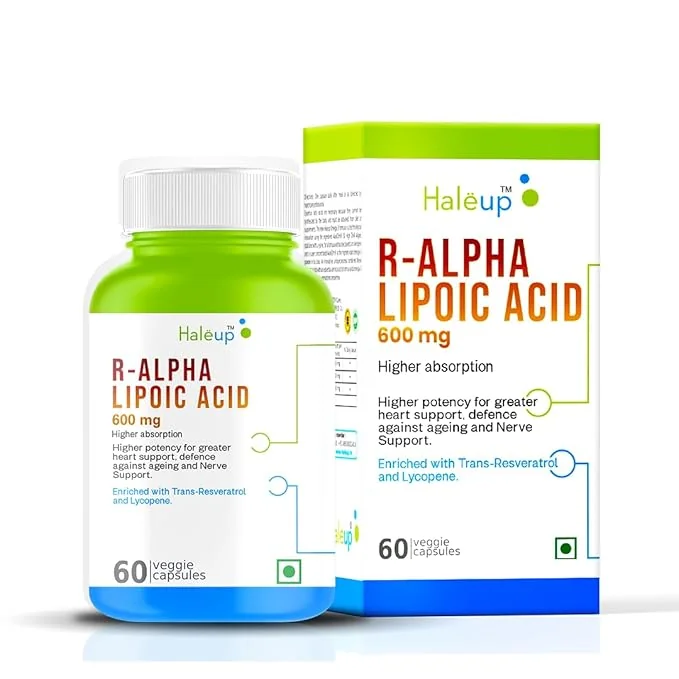 Haleup Alpha Lipoic Acid, 600 mg II Enriched with Lycopene & Resveratrol || Healthy Liver || Heart || Blood Sugar & Potent Antioxidant, (4 Pack X 60s Count) - Best Price ₹2477 at Amazon