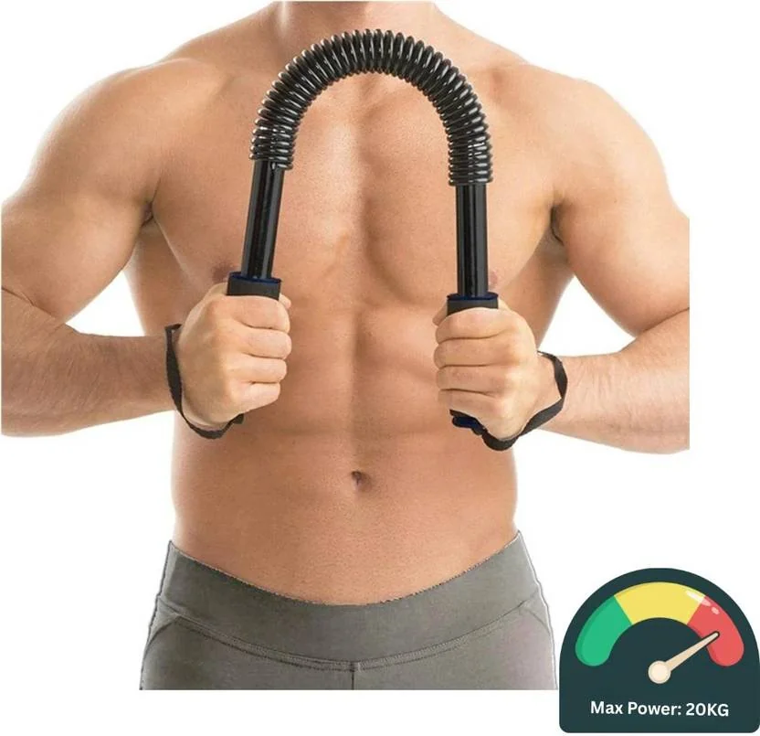 GJSHOP 20 kg Spring Rod Hand Strengthener Power Twister Exercise Equipment Weight Lifting Bar  (Black) - Best Price ₹313 at Flipkart