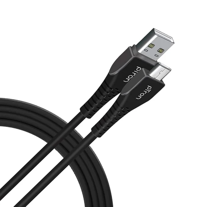 pTron USB-A to Micro USB 2.4A Fast Charging Cable compatible with Android Phones/Tablets, 480mbps Data Transfer Speed, Made in India, Solero M241 Tangle-free USB Cable (Round, 1M, Black) - Best Price ₹800 at Amazon